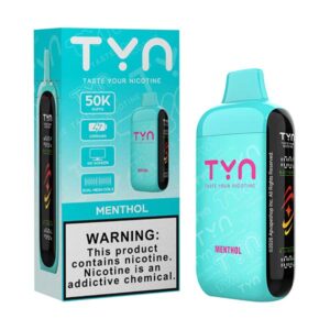 tyn 50k puff disposable menthol