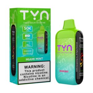 tyn 50k puff disposable miami mint