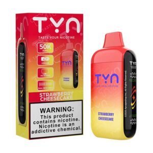 tyn 50k puff disposable strawberry cheescake