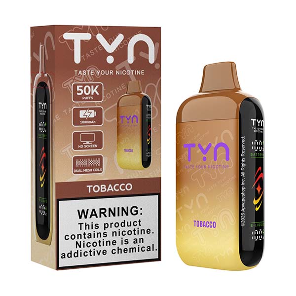 tyn 50k puff disposable tobacco