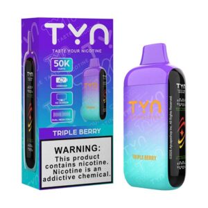 tyn 50k puff disposable triple berry