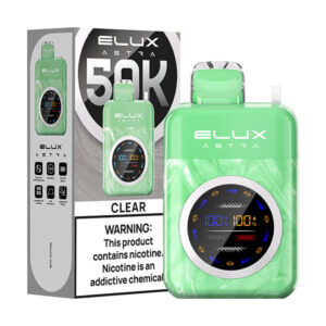 elux astra 50k puff disposable clear