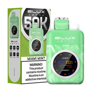 elux astra 50k puff disposable miami mint