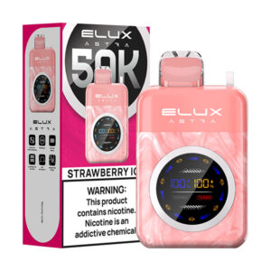 elux astra 50k puff disposable strawberry ice