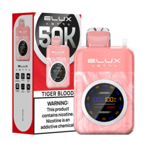 elux astra 50k puff disposable tiger blood