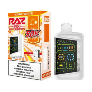 raz rx dew edition 50k puff code white
