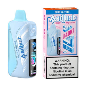 adjust myrusher 40k disposable blue razz ice