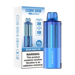 dork bar pod 50k disposable blue razz lce