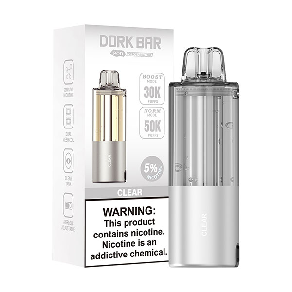 dork bar pod 50k disposable clear