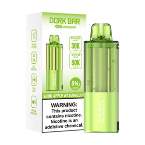 dork bar pod 50k disposable sour apple watermelon