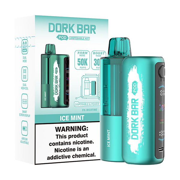 dork bar pod kit 50k disposable ice mint