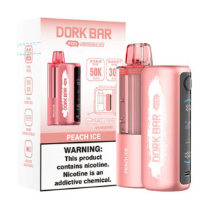 dork bar pod kit 50k disposable peach ice