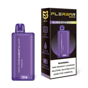 flerbar 8000 disposable black strawnana