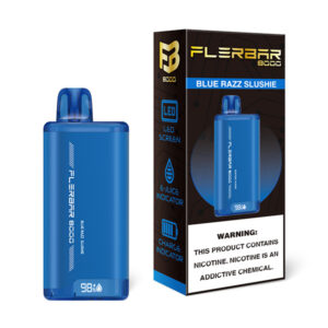 flerbar 8000 disposable blue razz slushie