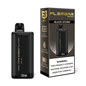 flerbar 8000 disposable black storm