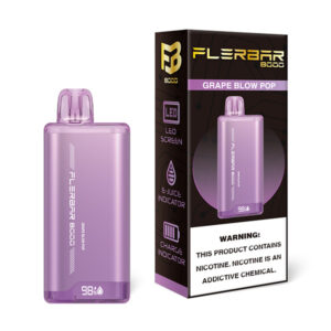 flerbar 8000 disposable grape blow pop