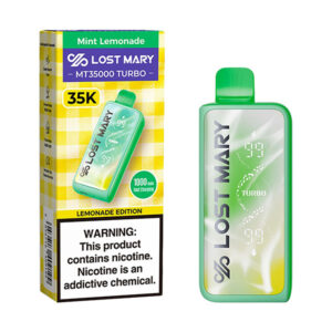 lost mary mt35000 turbo disposable mint lemonade