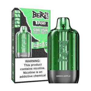 beri cliq pod 50k disposable green apple