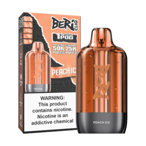 beri cliq pod 50k disposable peach ice