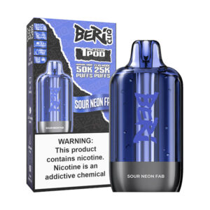 beri cliq pod 50k disposable sour neon fab