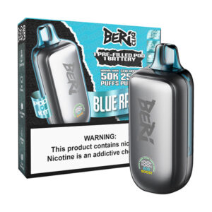 beri cliq pod kit 50k disposable blue razz ice