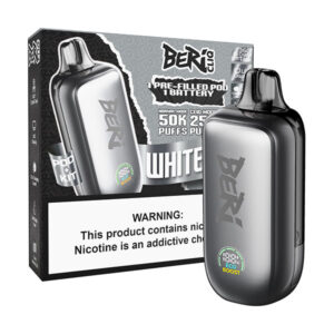 beri cliq pod kit 50k disposable white gami
