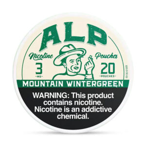 alp nicotine pouches 20ct 3mg mountain wintergreen