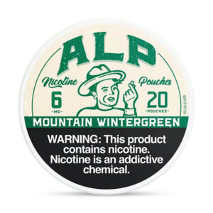 alp nicotine pouches 20ct 6mg mountain wintergreen