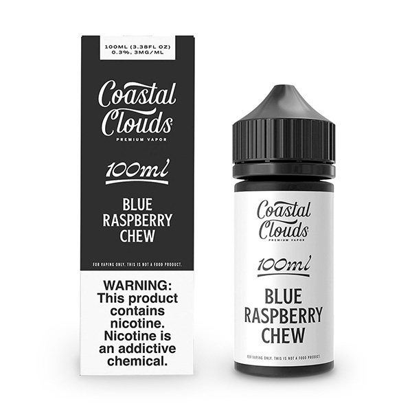 coastal clouds 100ml vape juice blue raspberry chew