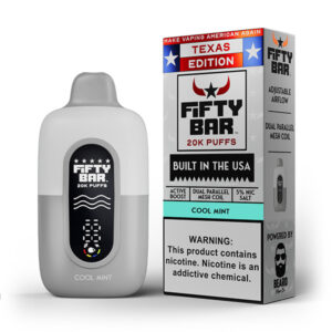 fifty bar texas series 20k disposable cool mint