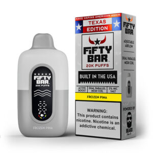 fifty bar texas series 20k disposable frozen pina