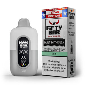 fifty bar texas series 20k disposable mint