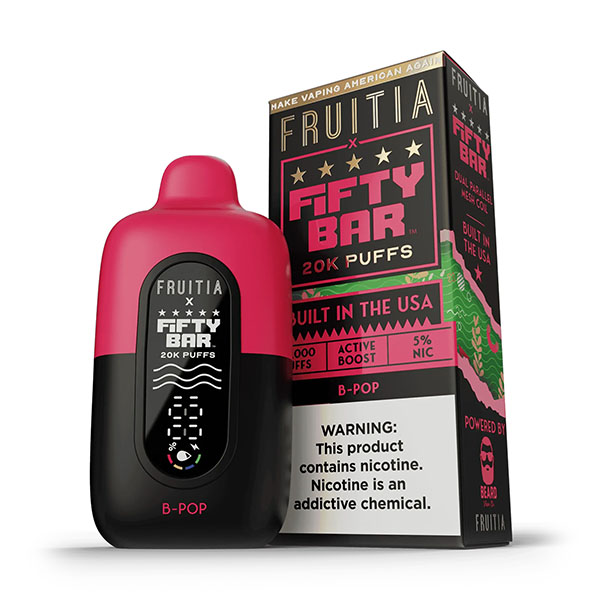 fifty bar x frutia 20k disposable b pop
