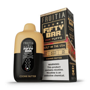 fifty bar x frutia 20k disposable cookie butter