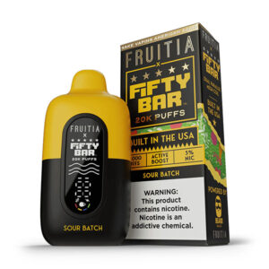 fifty bar x frutia 20k disposable sour batch