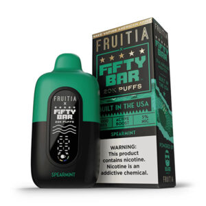 fifty bar x frutia 20k disposable spearmint