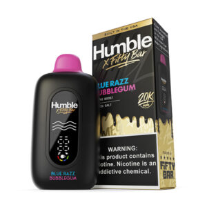 fifty bar x humble 20k disposable blue razz bubblegum