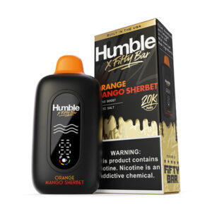 fifty bar x humble 20k disposable orange mango sherbet