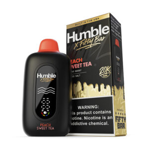 fifty bar x humble 20k disposable peach sweet tea