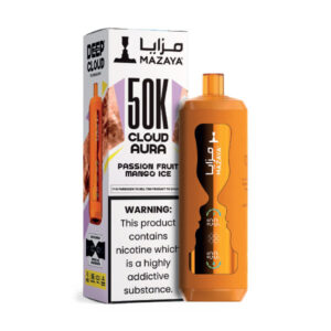 mazaya cloud aura 50k diposbale passion fruit mango ice