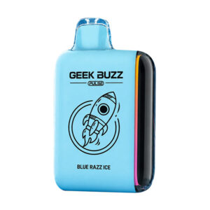 geek buzz pulse 18k puff disposable blue razz ice