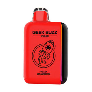 geek buzz pulse 18k puff disposable frozen strawberry