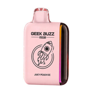 geek buzz pulse 18k puff disposable juicy peach ice