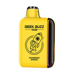 geek buzz pulse 18k puff disposable strawberry banana