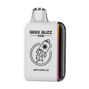 geek buzz pulse 18k puff disposable white gummy ice